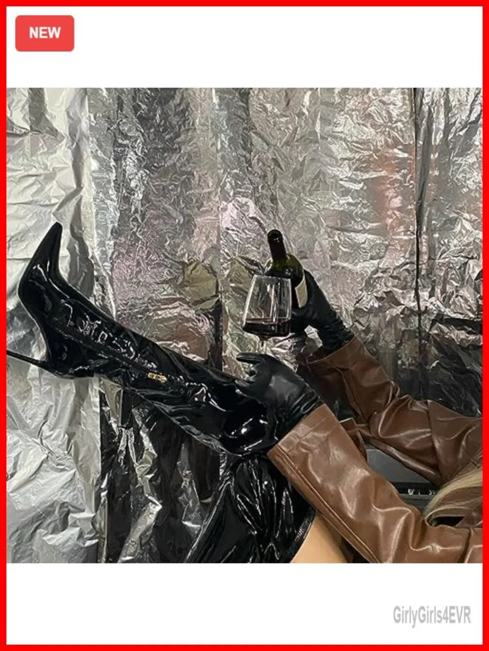 Suede Over the Knee Stiletto Boots with Side Zipper, Pointed Toe, Memory Foam
